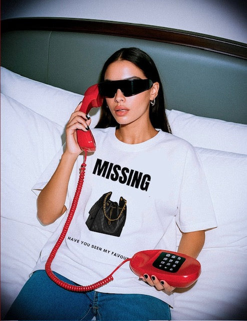 'Missing—Have You Seen My Favourite Handbag?' Graphic Tee