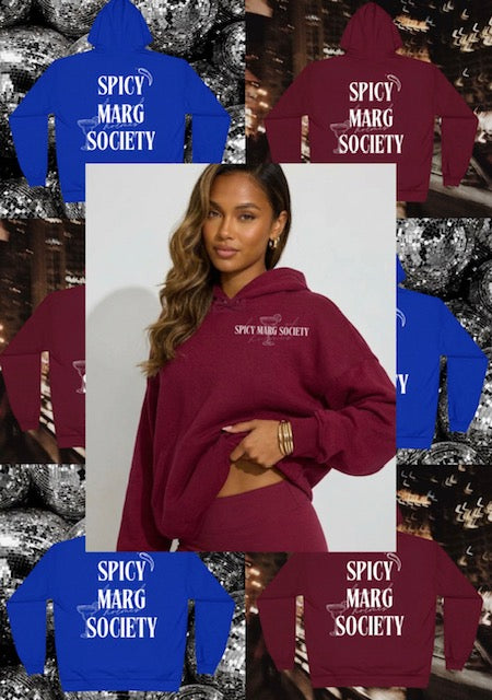 Spicy Marg Society Hoodie — Cute Margarita Lovers Pullover