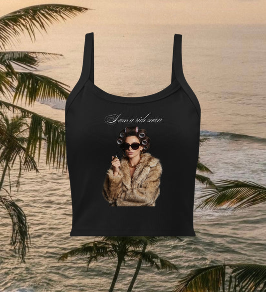 I am a Rich man - micro-rib tank top